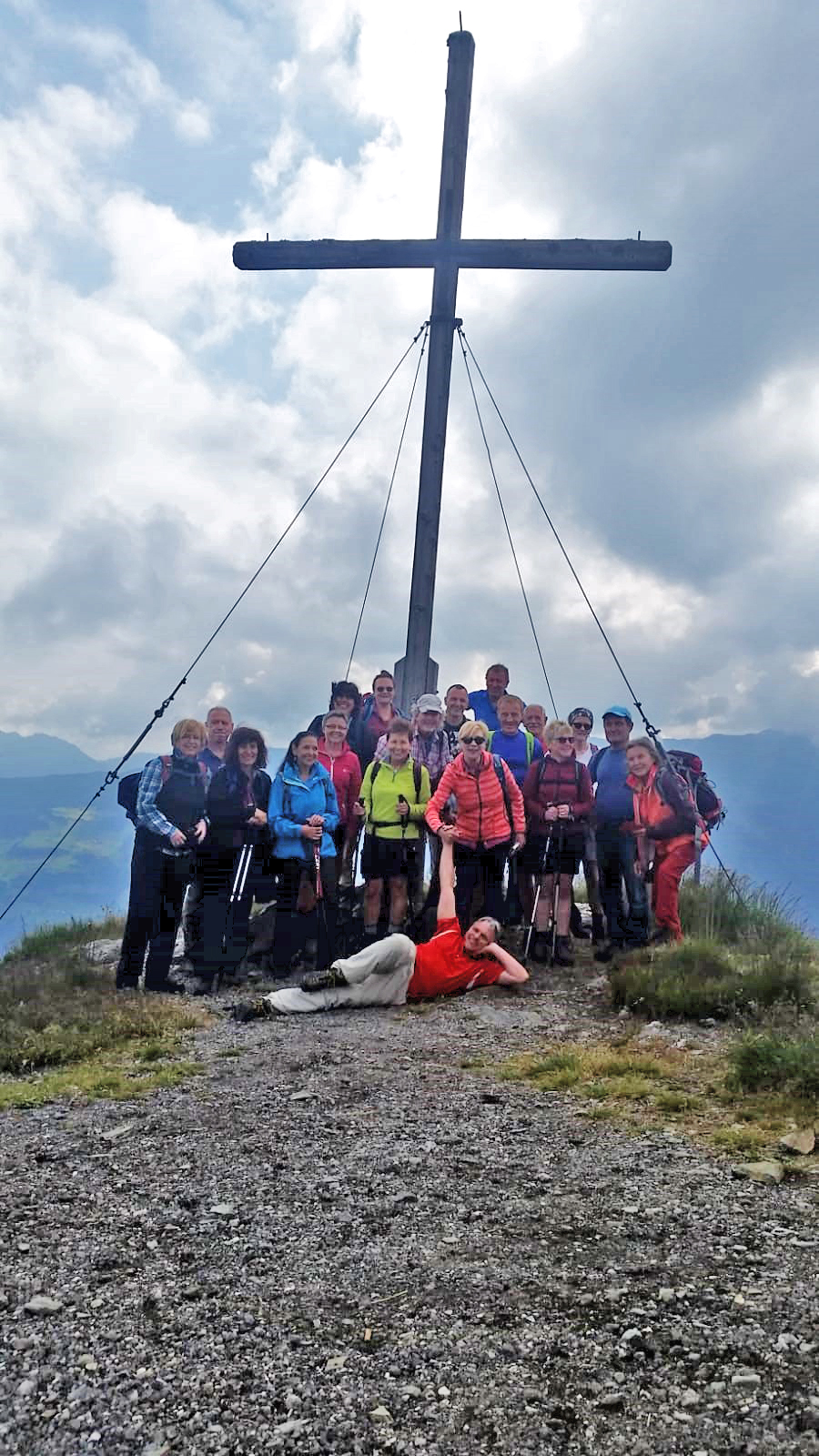 Alpenüberquerung: wir haben einen der Gipfel erreicht!“