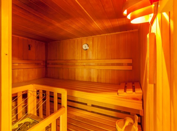 Sauna in der Sportpension Sölden