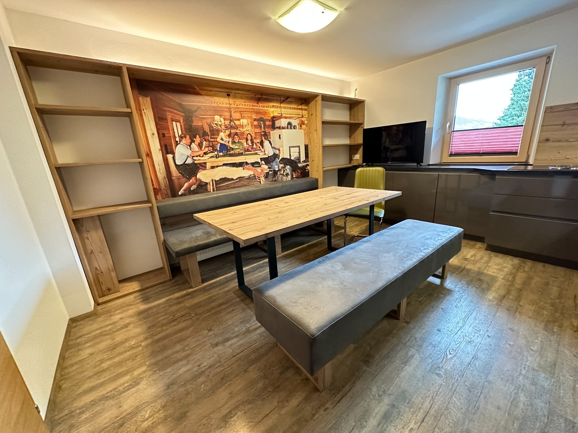 Appartementhaus Mayrhofen: Ferienwohnung Kolm für 6 Personen - Wohnküche