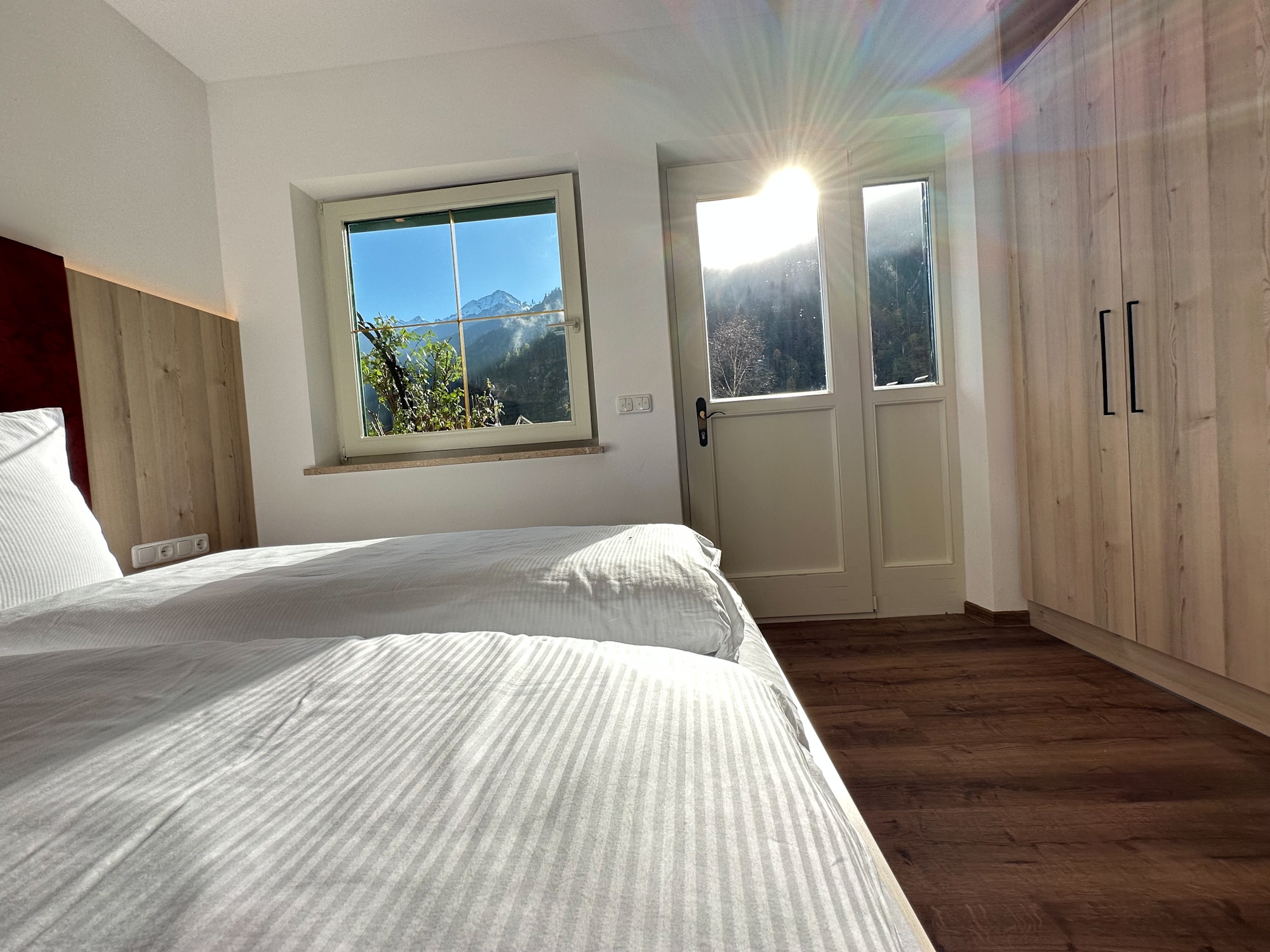 Appartementhaus Zillertal: Ferienwohnung Nr. 1 für 4 Personen - Schlafzimmer