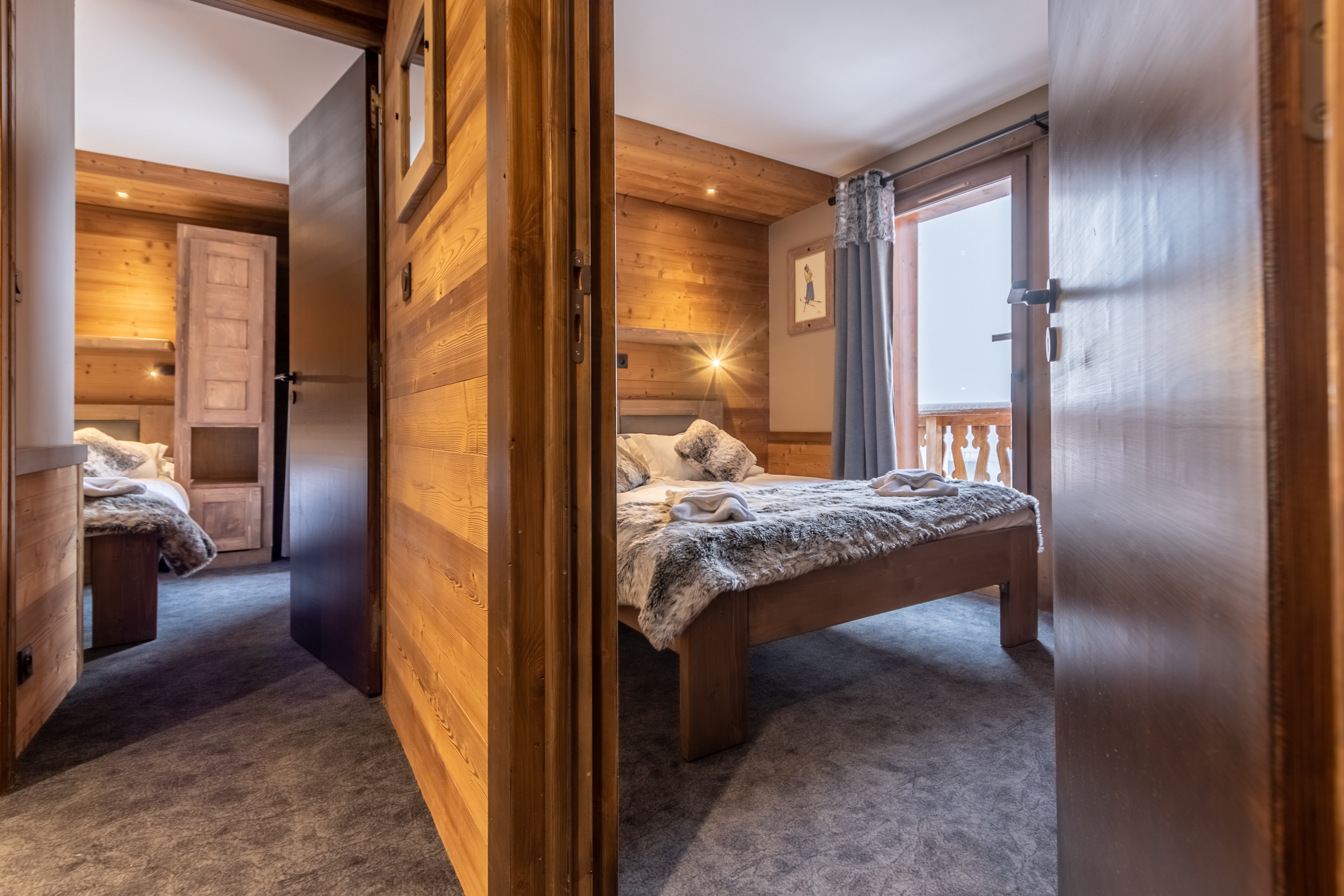 Chalet Altitude: Appartement für 12 Personen Duplex - Schlafzimmer (Beispiel)