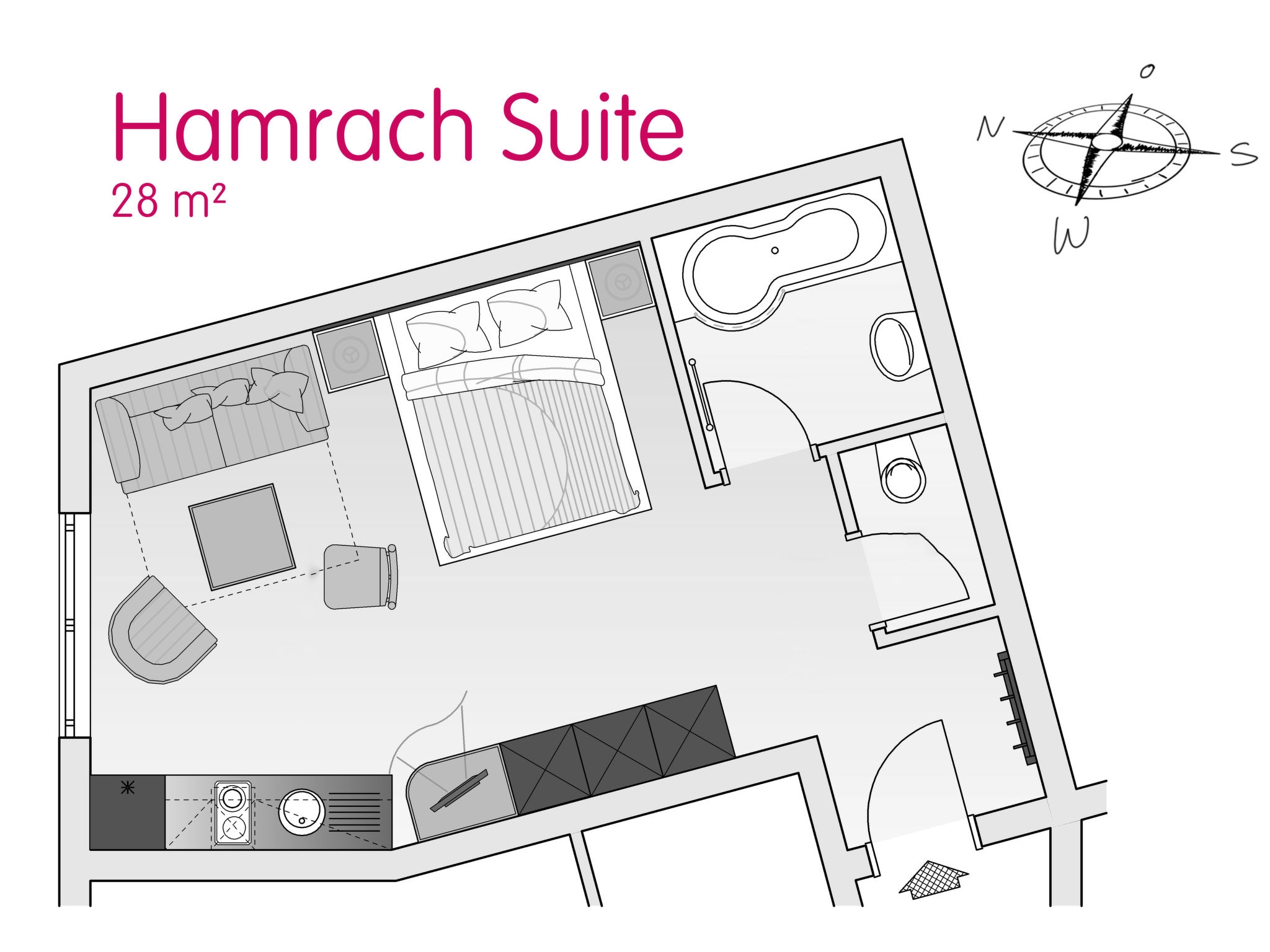 Appartementhaus Glanzer Homes - Hamrach Suite: Innenansicht Nr. 1