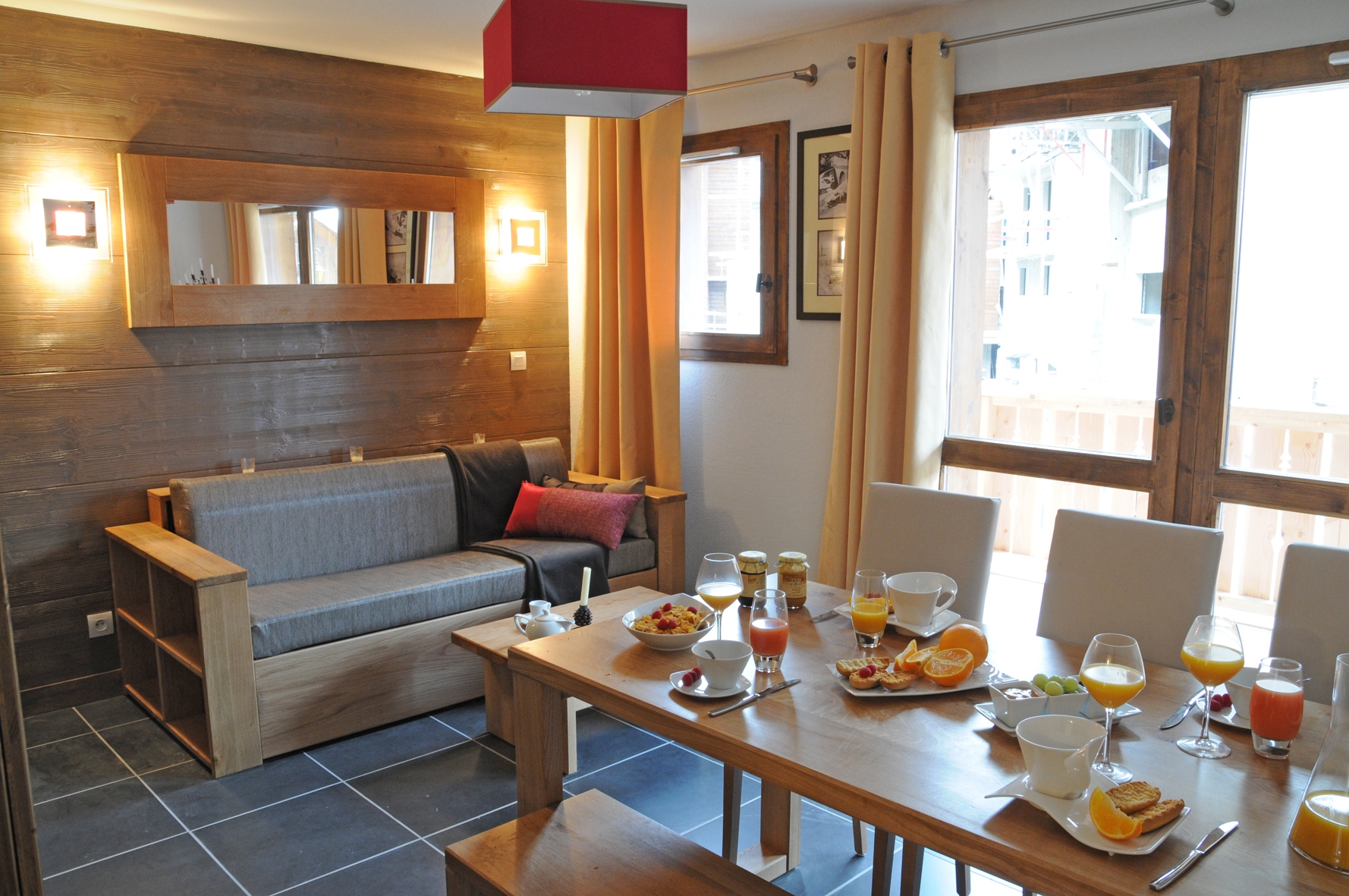 Residenz Edelweiss in La Plagne: Wohnzimmer (Beispiel)