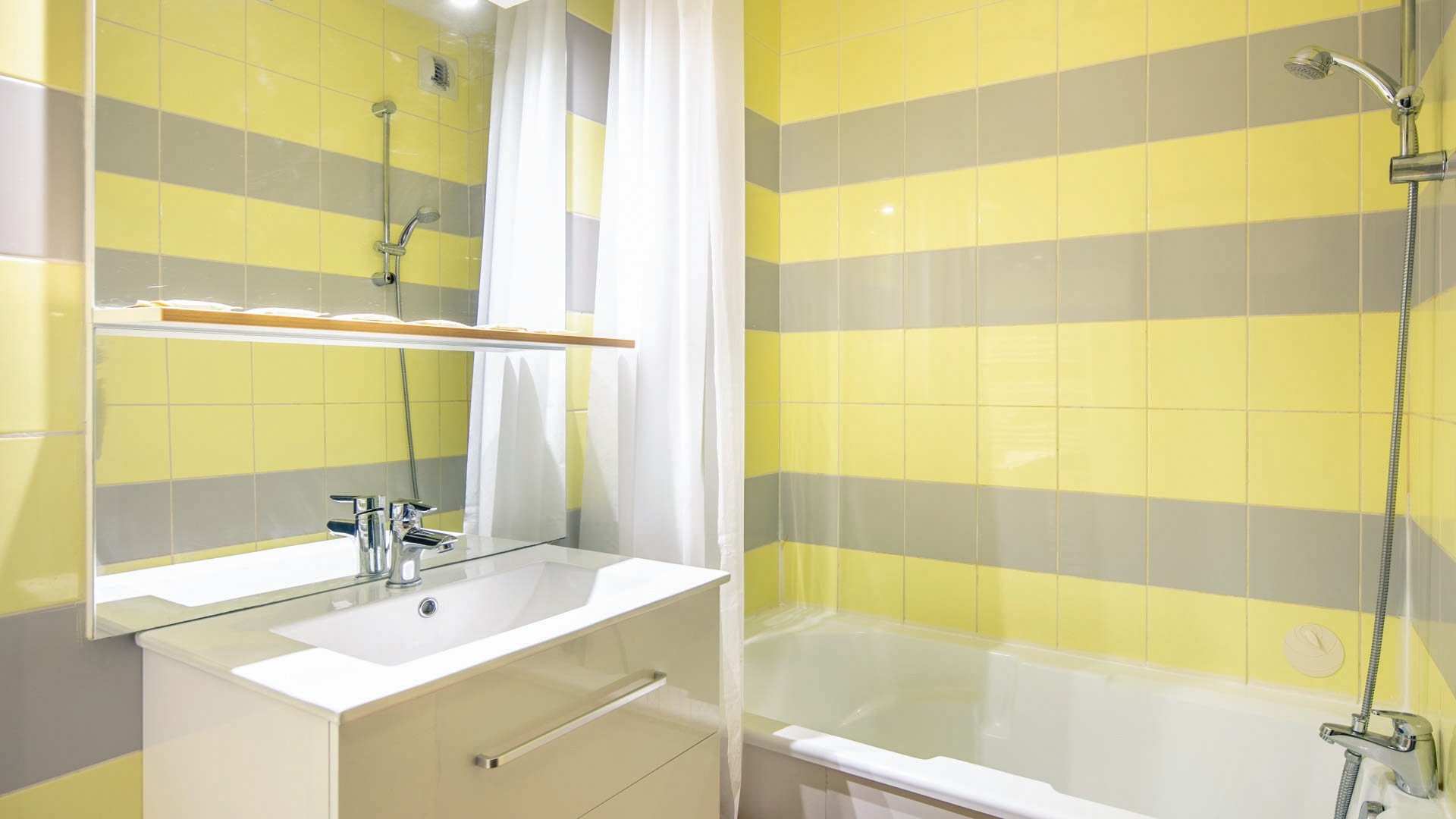 L'Edelweiss in Les 2 Alpes - Appartement für 6 Personen: Badezimmer (Beispiel)