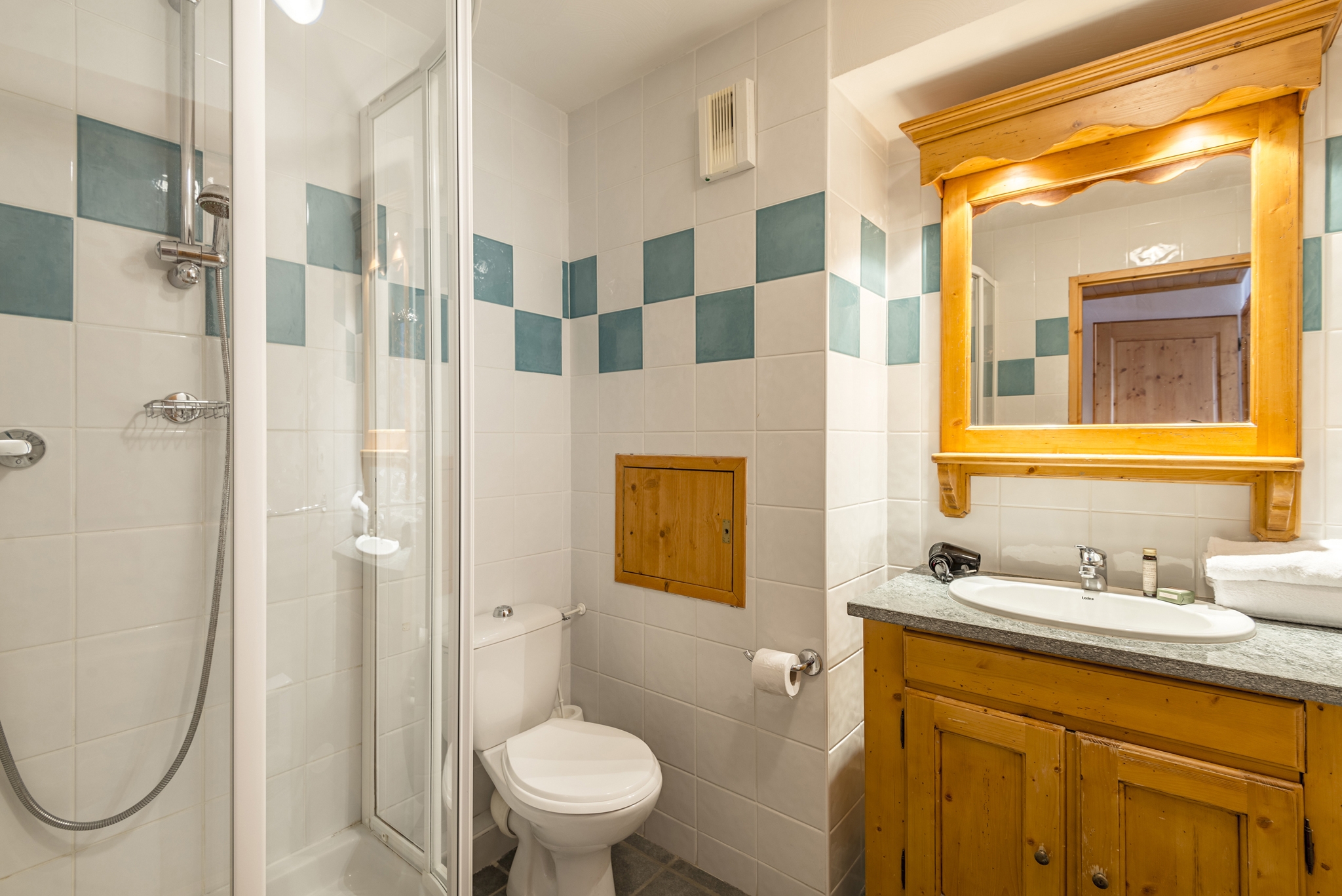 Residenz Aspen in La Plagne: Badezimmer (Beispiel)