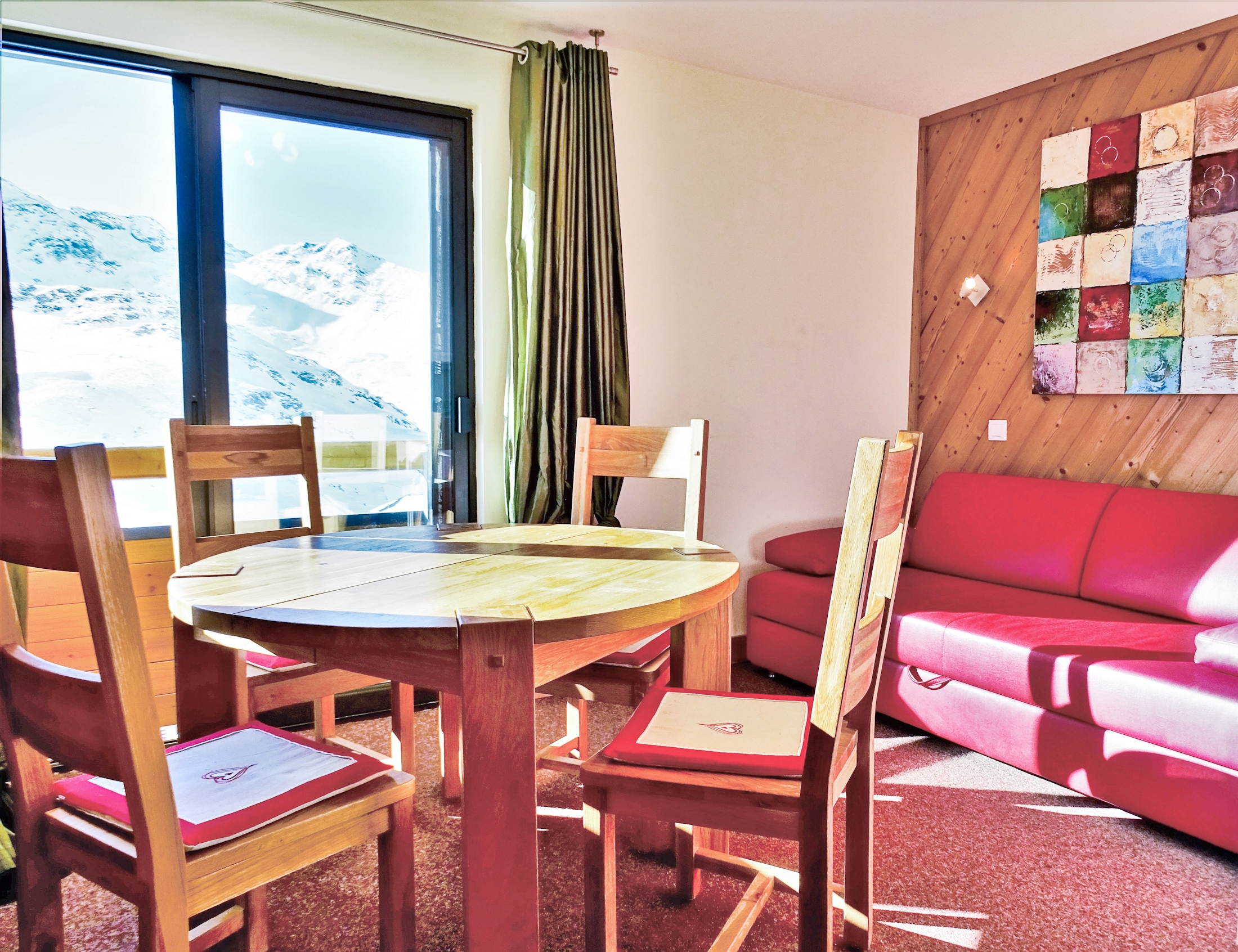 Les Cimes de Caron in Val Thorens: Wohnbereich