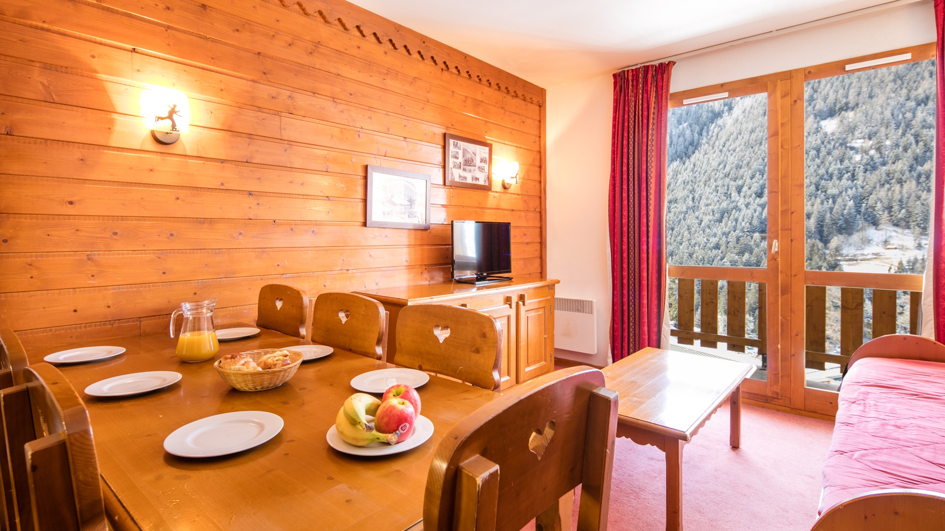 La Turra in Valfréjus Ferienwohnung für 8 Personen: Wohnzimmer